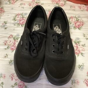 Vans black lace up shoes